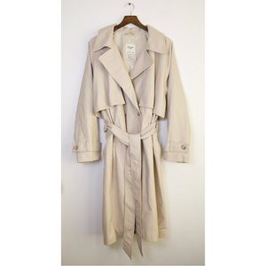 NWT Abercrombie & Fitch Vegan Leather Trench Coat